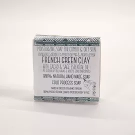 Σαπούνι για μεικτό και λιπαρό δέρμα, French Green Glay 120gr