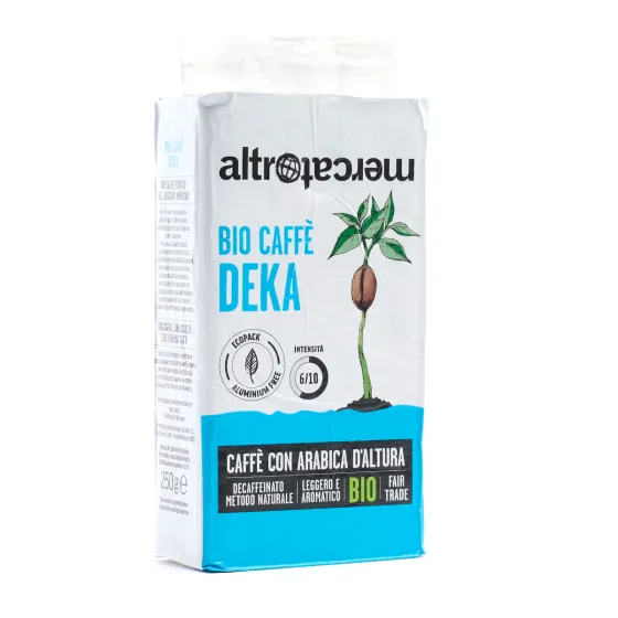  Καφές Decaff natural, 100% αράμπικα, Altomercato, 250gr 