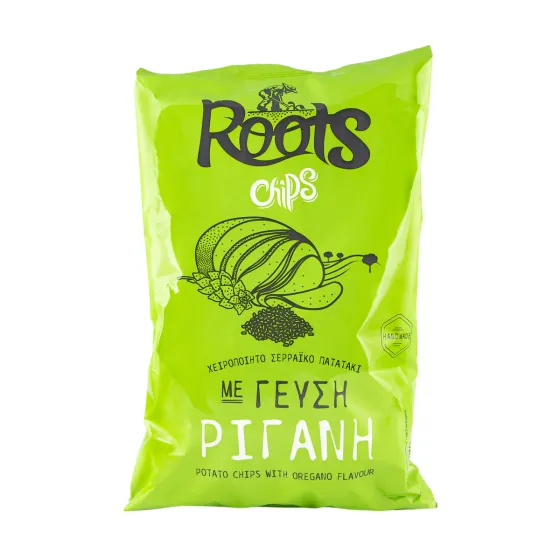 Πατατάκια με γεύση ρίγανη, Roots Chips, 280gr
