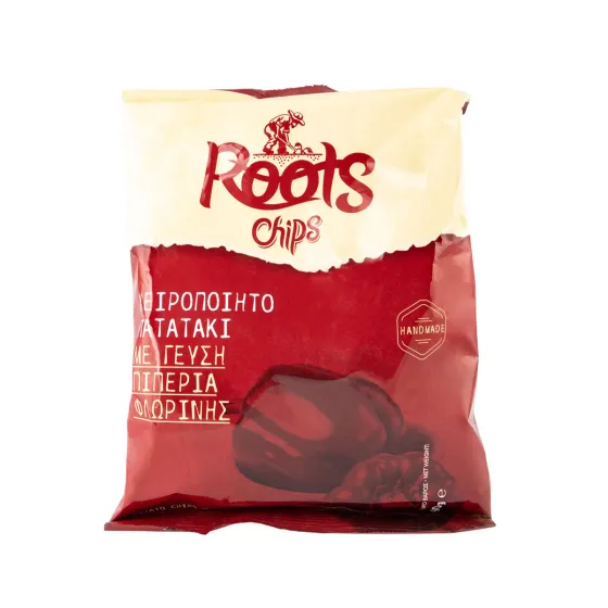 Πατατάκια με γεύση πιπεριά φλωρίνης, Roots Chips, 90gr