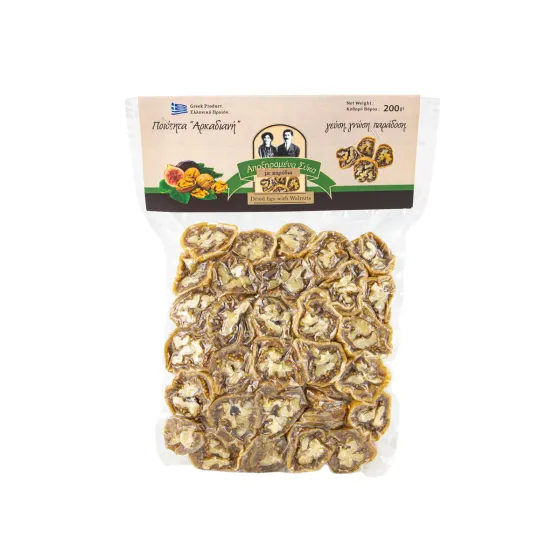Σύκα αποξηραμένα με καρύδια, Αρκαδιανή, 200gr