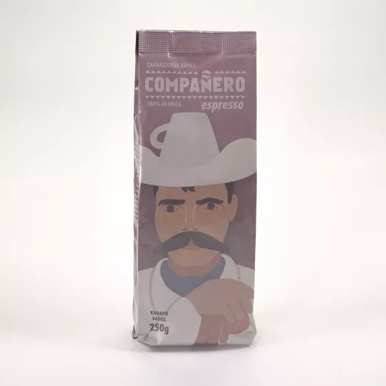 Καφές εσπρέσσο 100% αράμπικα, Compañero 250gr