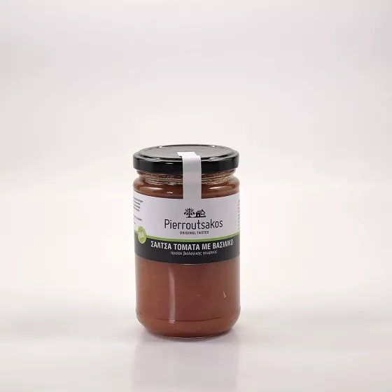 Σάλτσα ντομάτας με βασιλικό BIO, Pierroutsakos 280gr