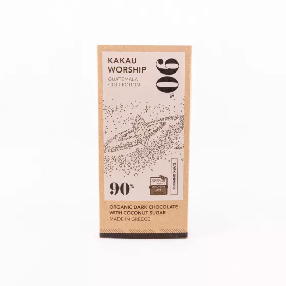 Σοκολάτα 90% ΒΙΟ, Kakau Worship 75gr