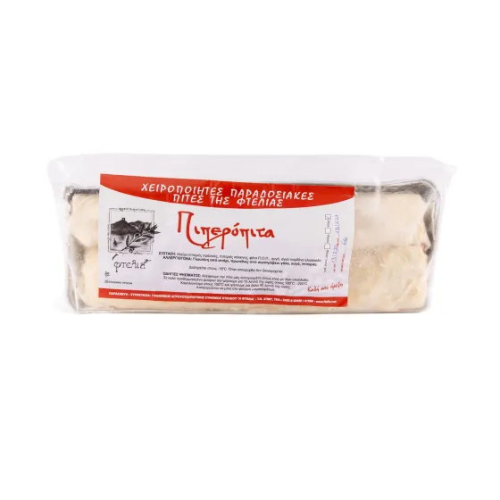 Πιπερόπιτα με τυρί, χειροποίητη, Φτελιά